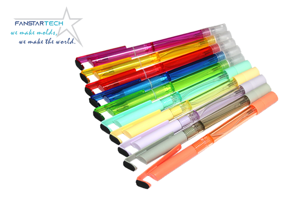 支架酒精噴霧筆塑料注塑雙色模具定制 支架酒精噴霧筆塑料注塑雙色模具定制