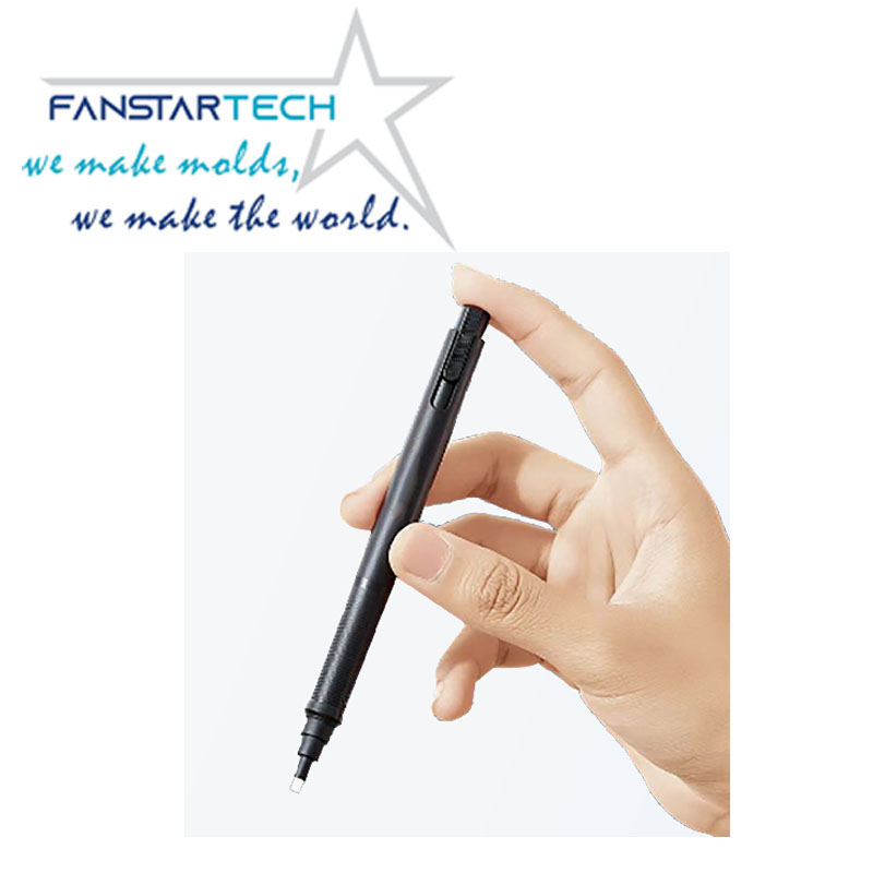 高光橡皮按動(dòng)筆按動(dòng)膠擦筆素描筆模具開模注塑